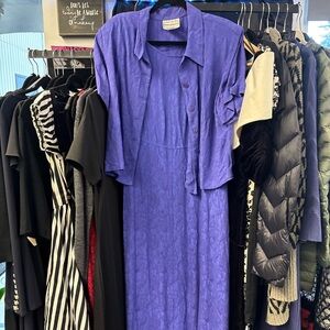 Elegant Purple Dress with Jacket